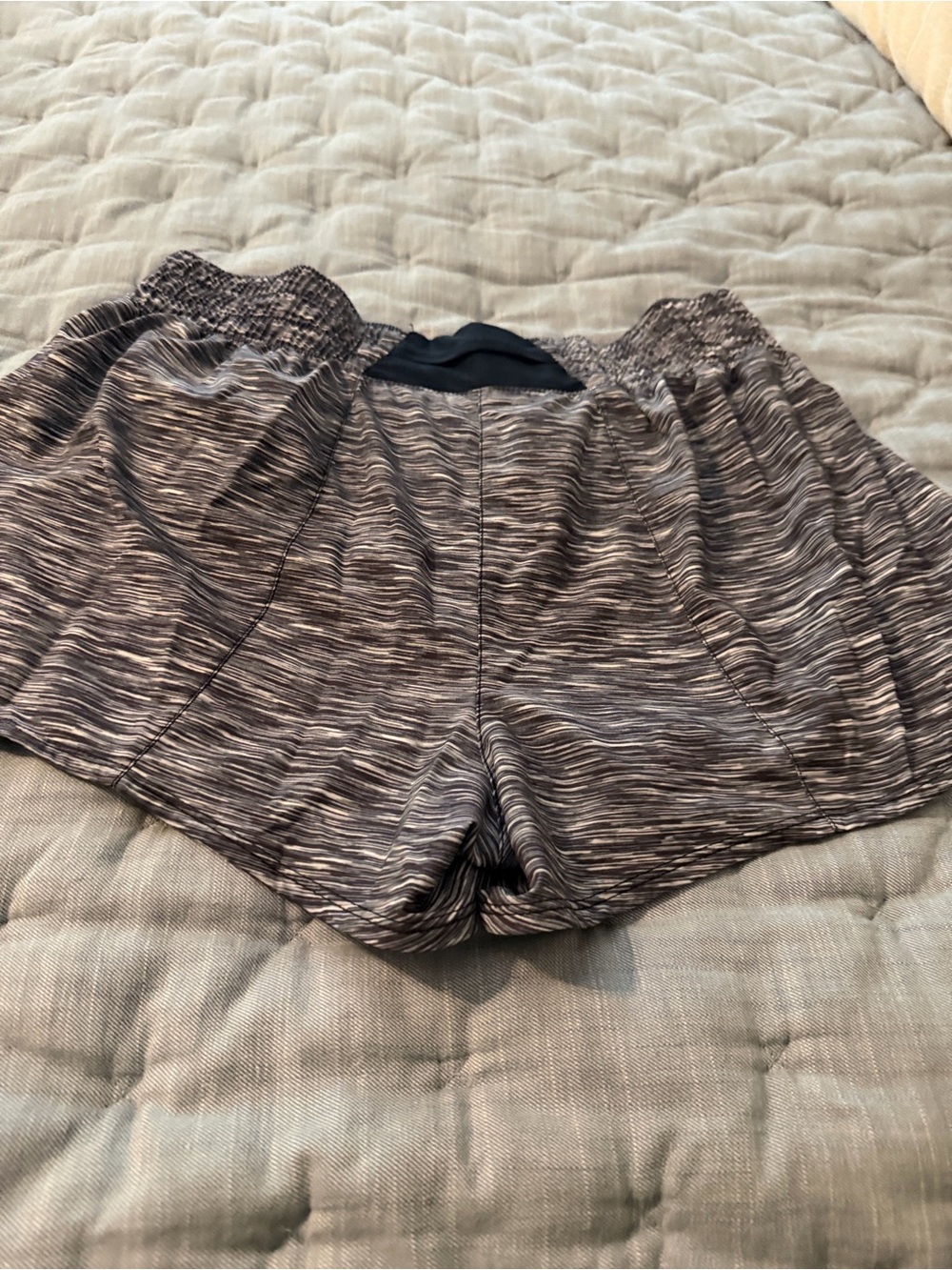 nike Athletic Run Shorts in Heathered Gray